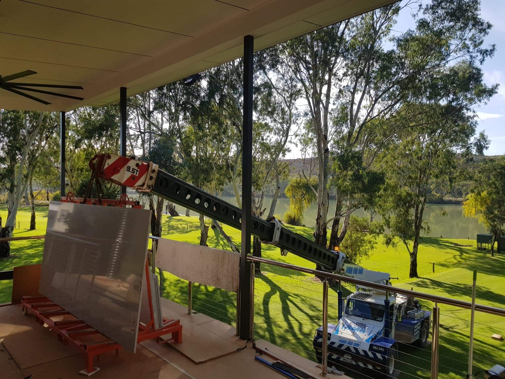 Franna crane hire at walker flat