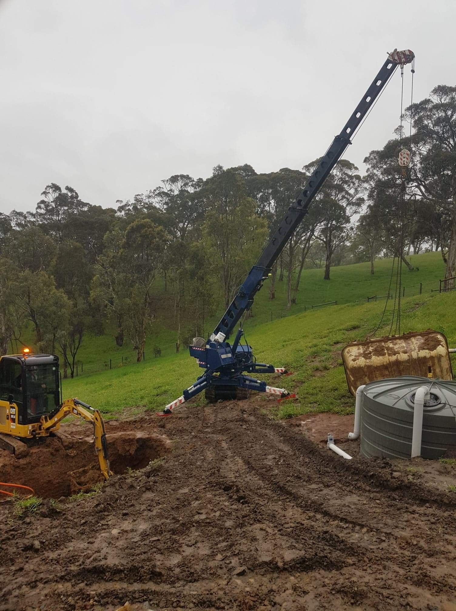 Mini crane hire
